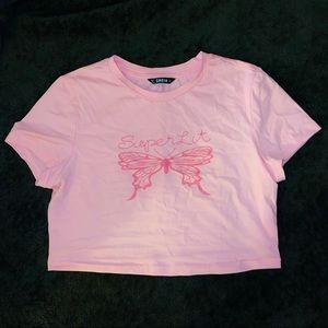 Pink Crop Top